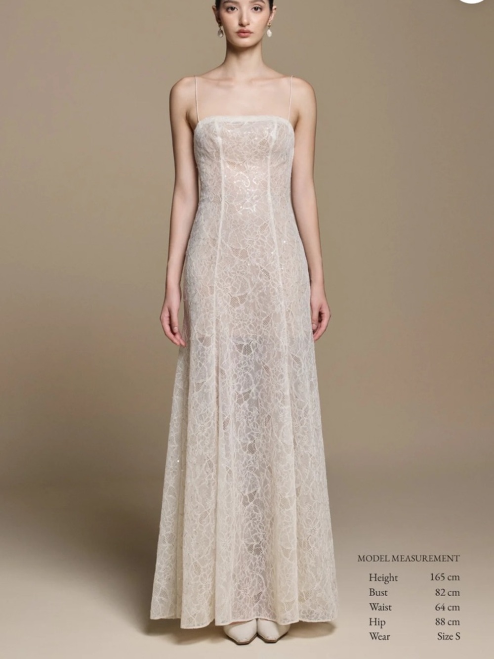 Elegant Ivory Wedding Sheath Dress - Picture 4 of 6
